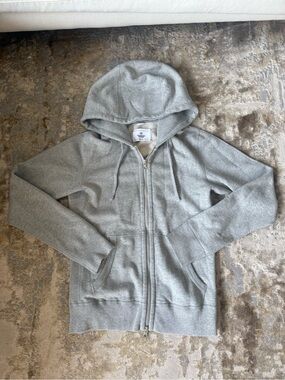 Reigning Champ Light Gray Zip-Up Hoodie